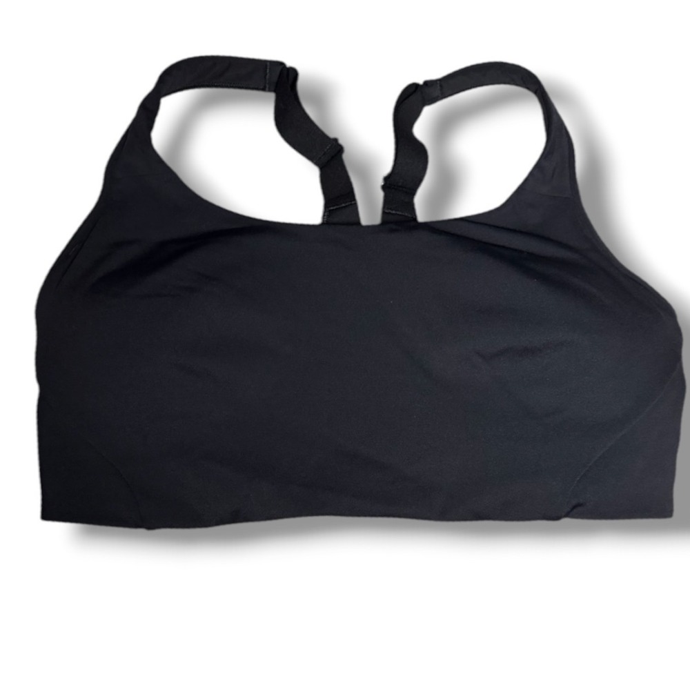 Lululemon All Powered Up Bra Women 36D Black High Support Yoga Gym Activewear